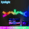 RGB DIY Splicing Wall Light VoiceControlled Smart Ambience Lamp For Gaming Rooms Bedroom Decor 0