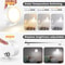 360 Rotatable LED Wall Lamp Touch Control Remote Light With 12 Color Modes USB Rechargeable For B 3