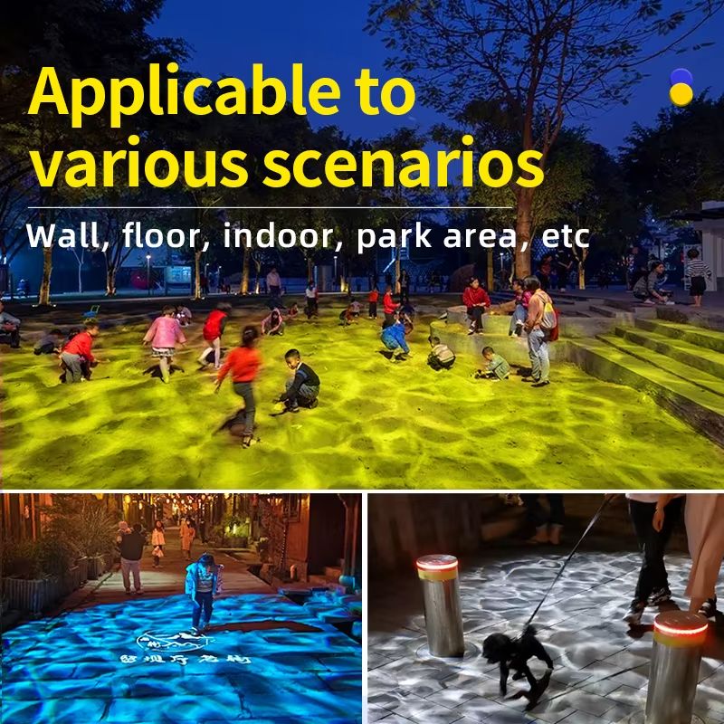 OceanWave Outdoor Waterproof Projector Dynamic Water Wave Effect Light With Gobo Slide Projection 4