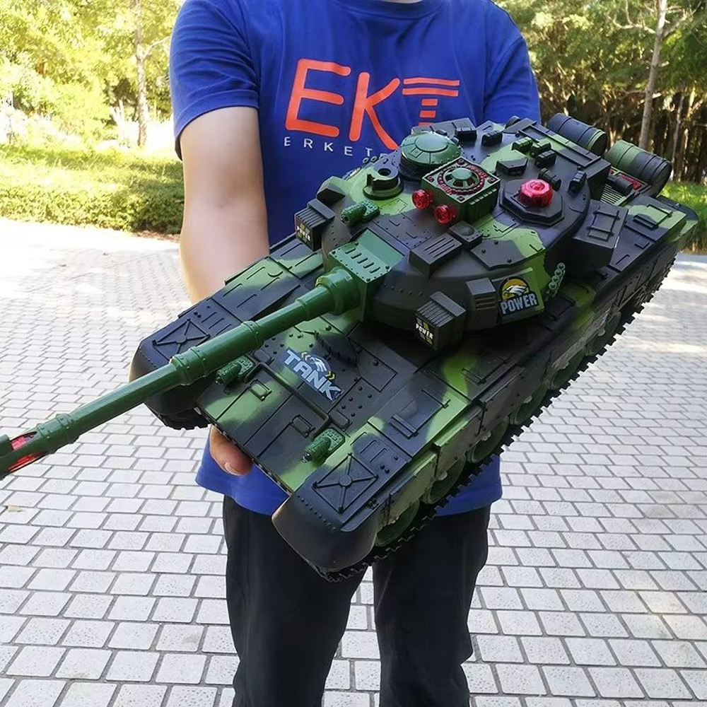 Elite Combat RC Military Tank Realistic 55cm Remote Control RC Tank With Simulation Shooting And A 1