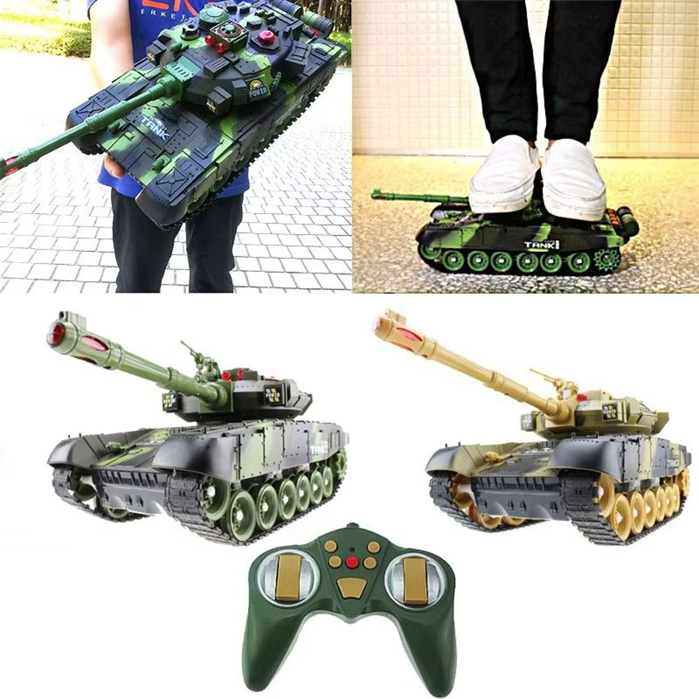 Elite Combat RC Military Tank Realistic 55cm Remote Control RC Tank With Simulation Shooting And A 2