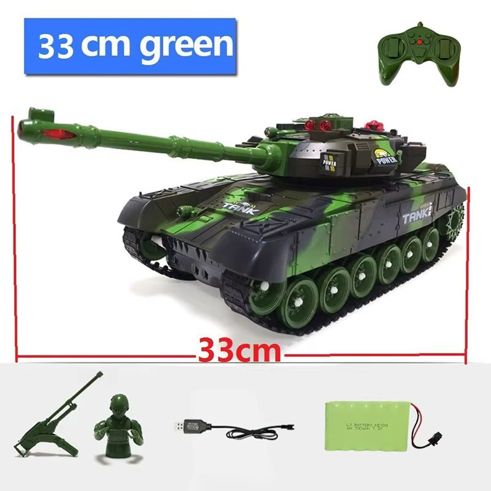 Elite Combat RC Military Tank Realistic 55cm Remote Control RC Tank With Simulation Shooting And A 6