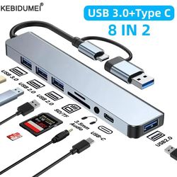 premium usb c multiport adapter with sd card reader & audio output – ideal macbook pro accessory