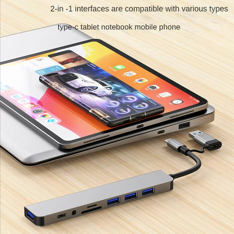 Premium USB C Multiport Adapter With SD Card Reader Audio Output Ideal MacBook Pro Accessory 3