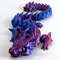 Movable 3D Printed Dragon Toy Articulated Fidget Desk Ornament For Stress Relief Gifting 7