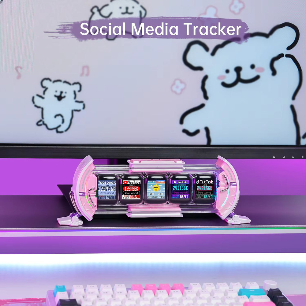 Divoom Times Gate Cyberpunk Pixel Art Clock 5