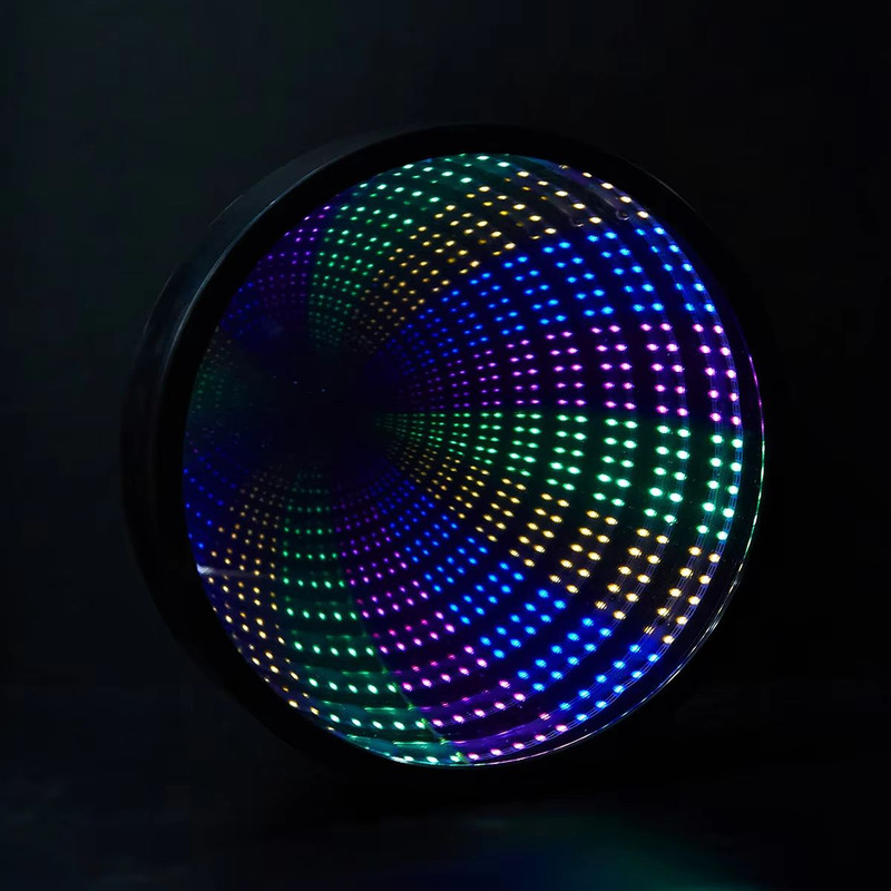 Illusion Tunnel Infinity Mirror Light Wall Table LED Decor 2