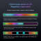 AuraBeat Rechargeable Sound Activated RGB Light Bar 360 Ambient Lamp 3