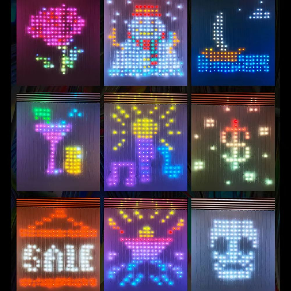 ColorRGB Smart Bluetooth Curtain Lights RGB Curtain Lights For DIY Ambiance 2