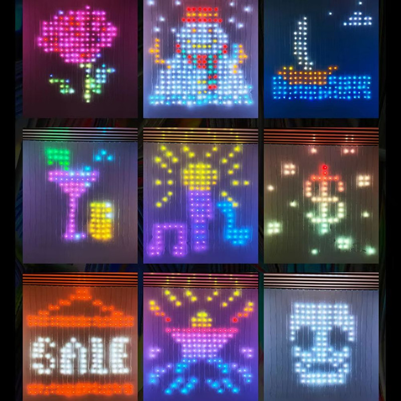 ColorRGB Smart Bluetooth Curtain Lights RGB Curtain Lights For DIY Ambiance 2