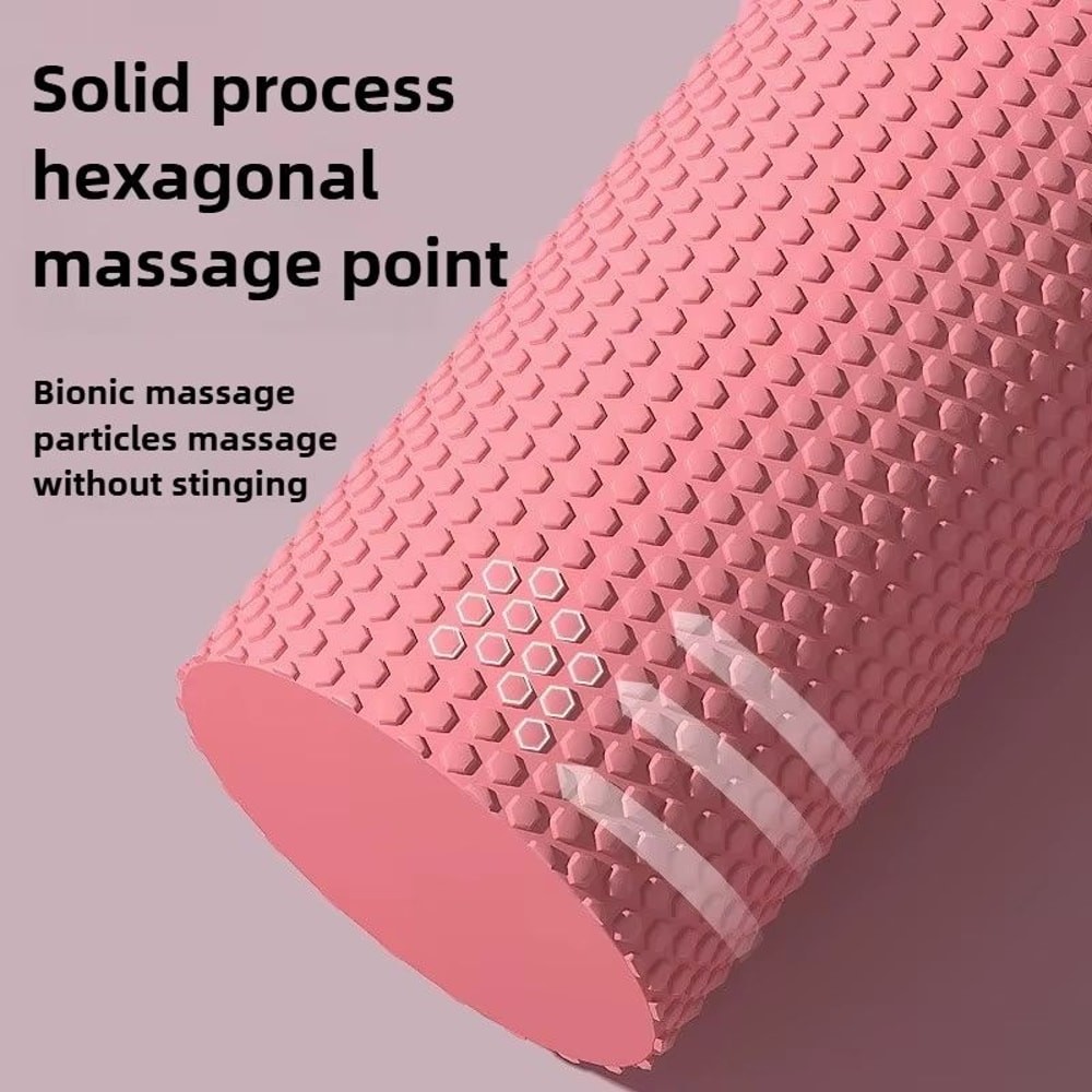 EVA HexGlow Foam Roller Compact Muscle Relief For Yoga Pilates 2