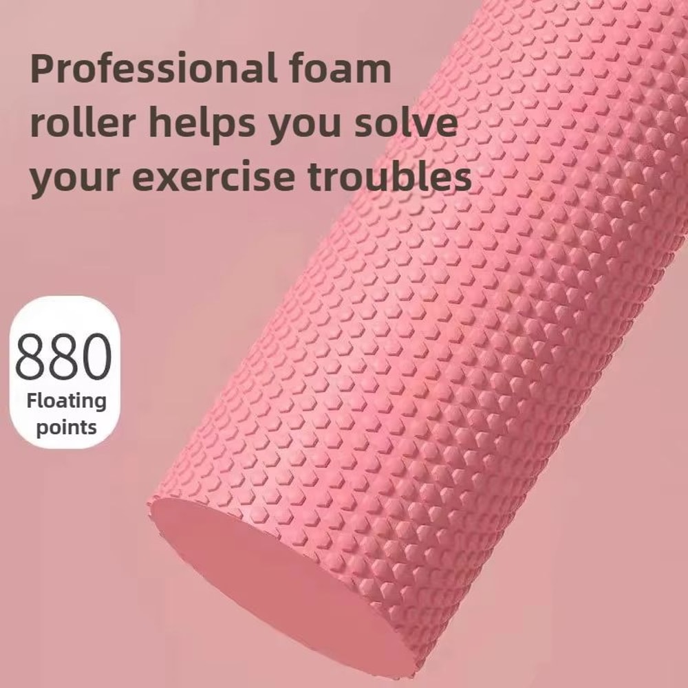 EVA HexGlow Foam Roller Compact Muscle Relief For Yoga Pilates 4