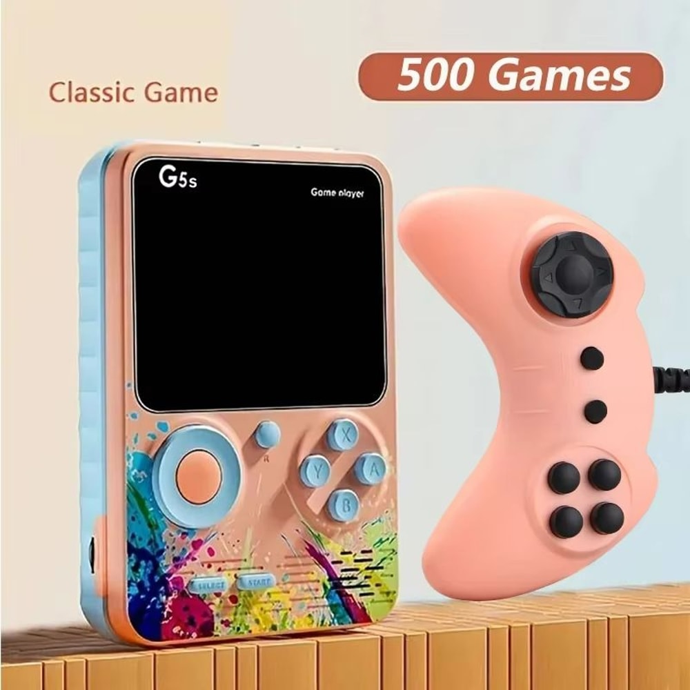 G5S Retro Handheld Game Console 500 Game Portable Mini TV Player 0