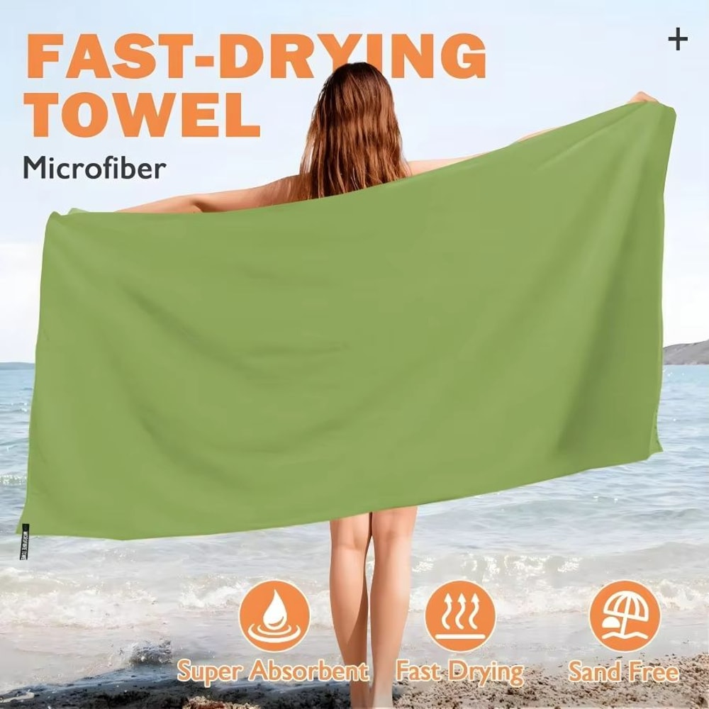 CoastalEase Oversized Microfiber Quick Dry Beach Towel 2