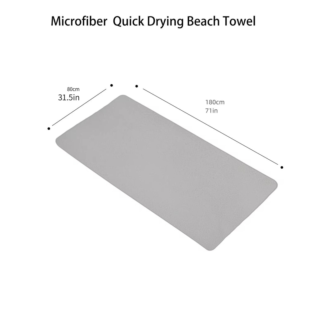 CoastalEase Oversized Microfiber Quick Dry Beach Towel 4
