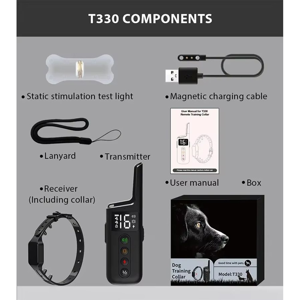 Ultimate Remote Training Collar Long Range Dog Training Collar With Waterproof Shock Vibration Be 5