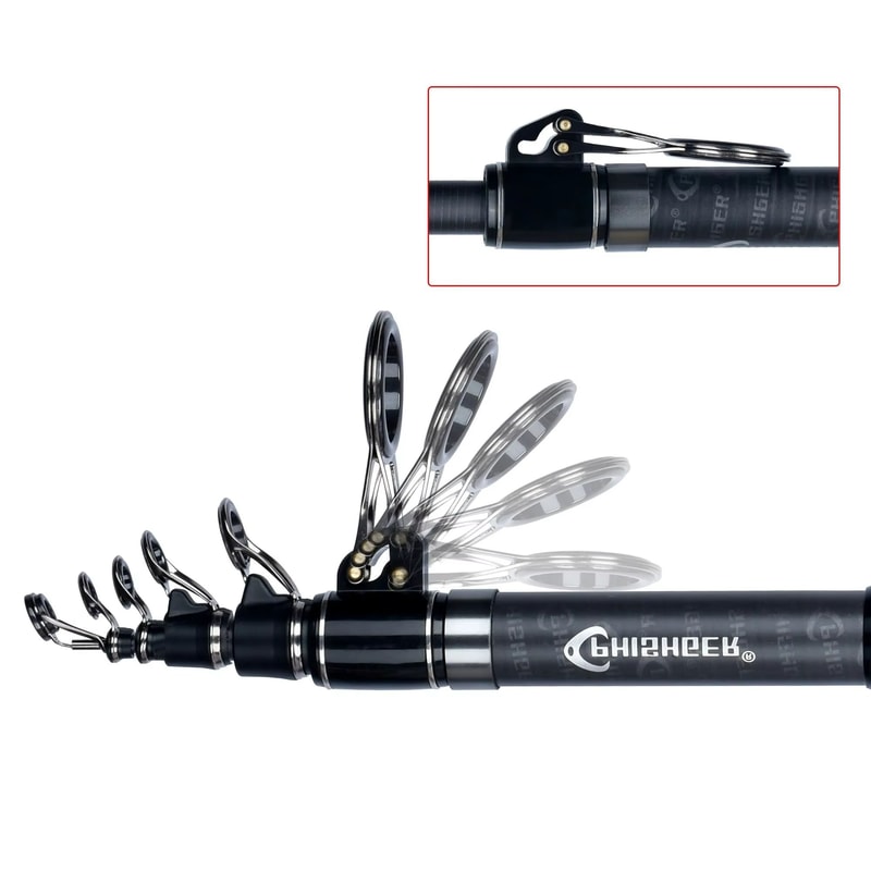 PHISHGER Carbon Telescopic Surf Fishing Rod TravelReady Power For LongDistance Shore Casting 3