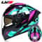 AllSeason FullFace Motorcycle Helmet With Double Visor Winter Warm Racing Protection 10