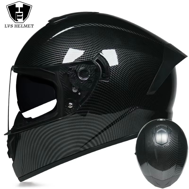 AllSeason FullFace Motorcycle Helmet With Double Visor Winter Warm Racing Protection 13
