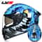 AllSeason FullFace Motorcycle Helmet With Double Visor Winter Warm Racing Protection 20