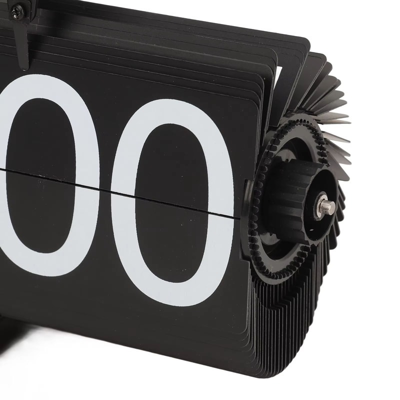 Digital FlipDown Clock Retro Mechanical Table Clock Battery Operated Automatic Flip Clock 4