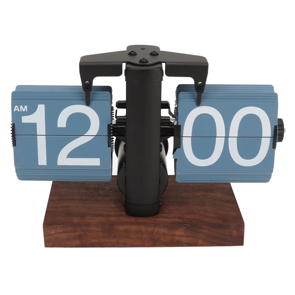 Digital FlipDown Clock Retro Mechanical Table Clock Battery Operated Automatic Flip Clock 6