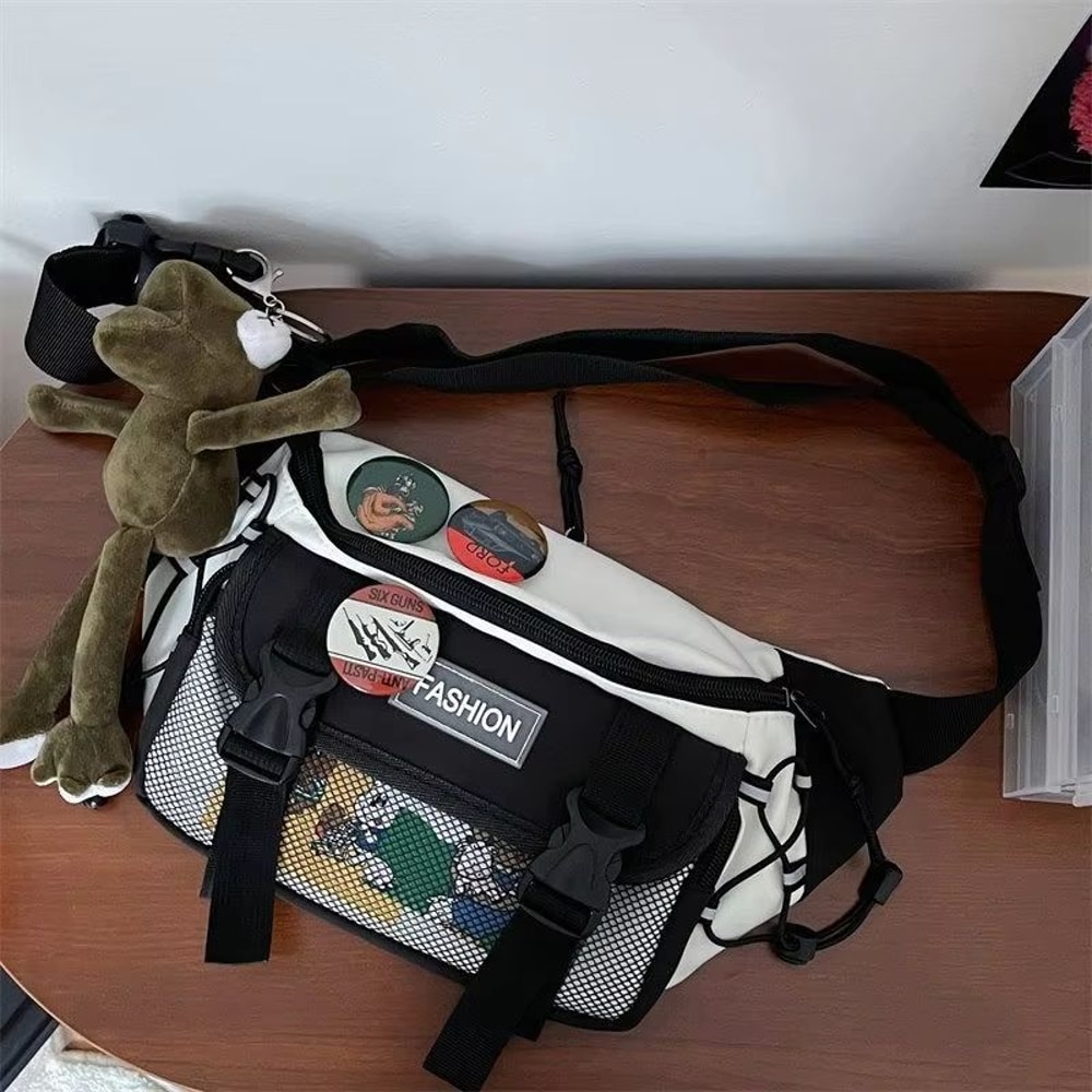 Compact Retro Unisex Crossbody Chest Bag Japanese ToteStyle Waist Sling 10