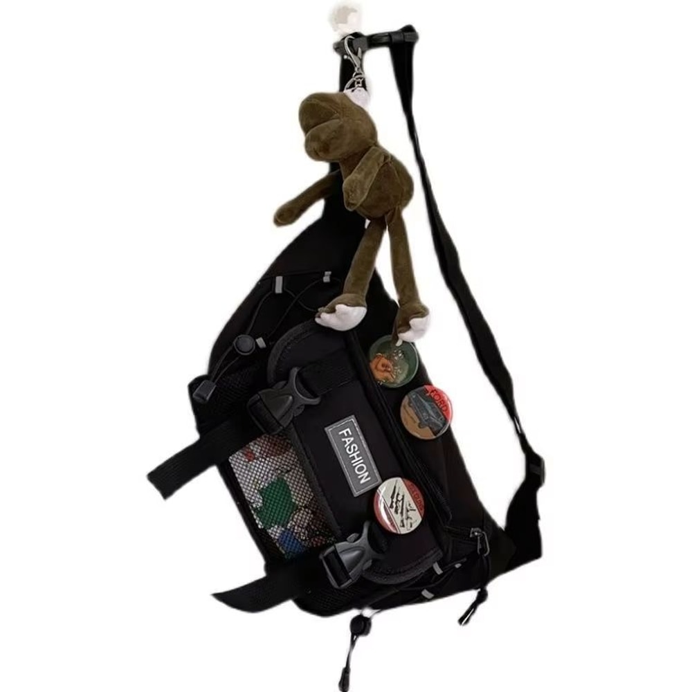 Compact Retro Unisex Crossbody Chest Bag Japanese ToteStyle Waist Sling 13