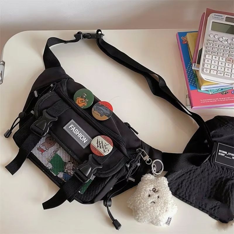 Compact Retro Unisex Crossbody Chest Bag Japanese ToteStyle Waist Sling 17