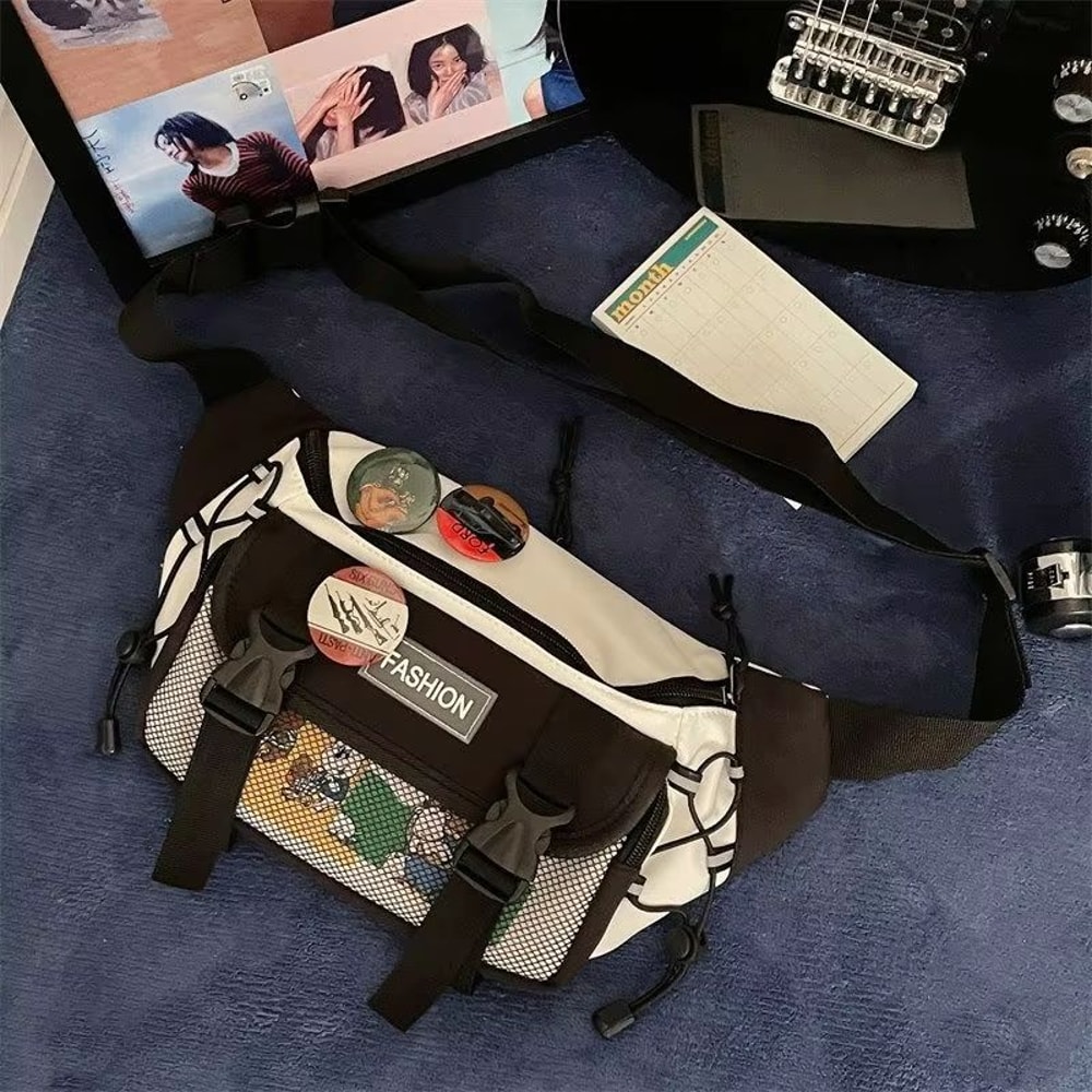 Compact Retro Unisex Crossbody Chest Bag Japanese ToteStyle Waist Sling 7