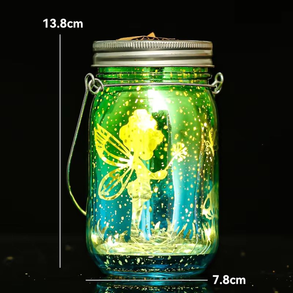 Solar Mason Jar Lantern Waterproof Hanging Fairy Light For Garden Patio Lawn Outdoor Decoration 9