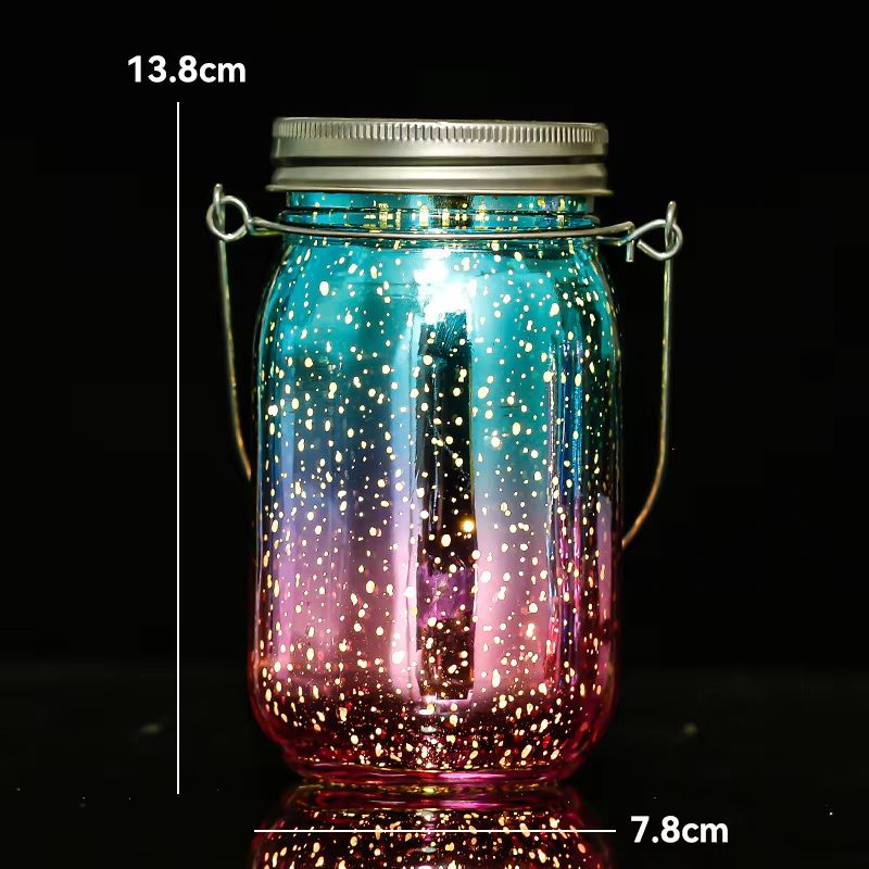 Solar Mason Jar Lantern Waterproof Hanging Fairy Light For Garden Patio Lawn Outdoor Decoration 12