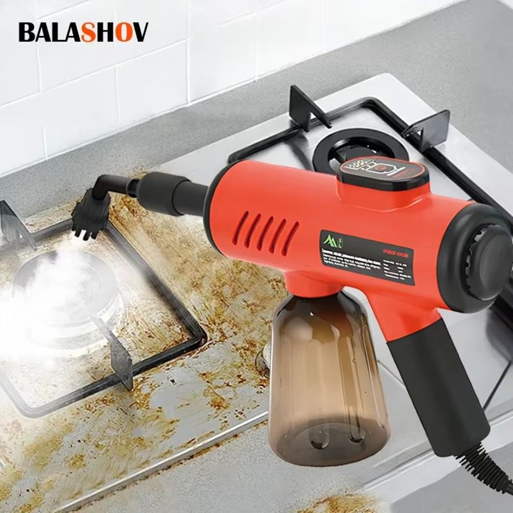 1200W HighPressure Handheld Steam Cleaner ChemicalFree Steamer For Kitchen Hood Air Conditioner H 0