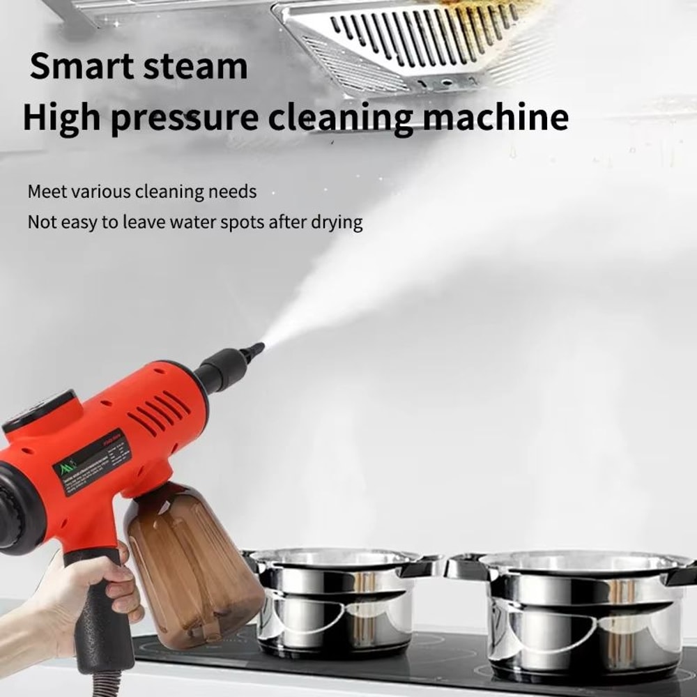 1200W HighPressure Handheld Steam Cleaner ChemicalFree Steamer For Kitchen Hood Air Conditioner H 1