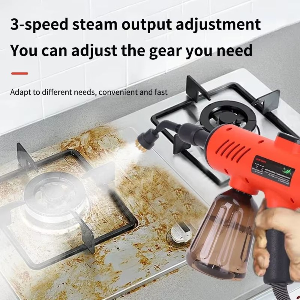1200W HighPressure Handheld Steam Cleaner ChemicalFree Steamer For Kitchen Hood Air Conditioner H 3