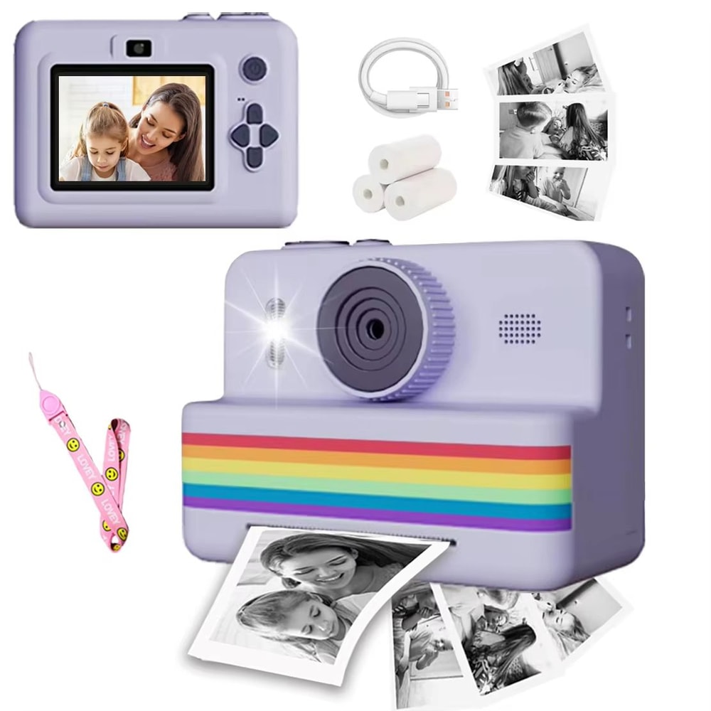 Kids Digital Camera With Instant Print Mini HD Photography Thermal Printer For Children 9