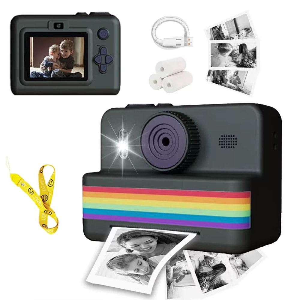 Kids Digital Camera With Instant Print Mini HD Photography Thermal Printer For Children 6