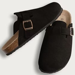 corkease unisex leather arch support clogs