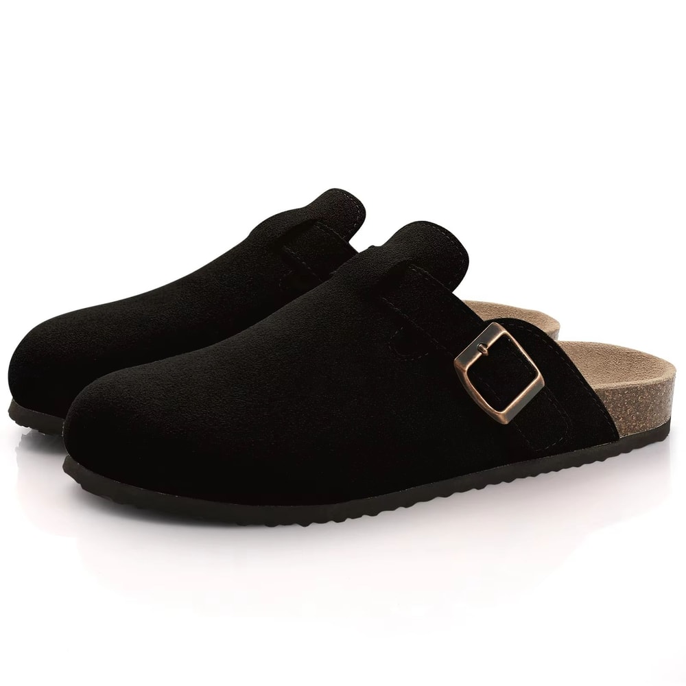 CorkEase Unisex Leather Arch Support Clogs 10