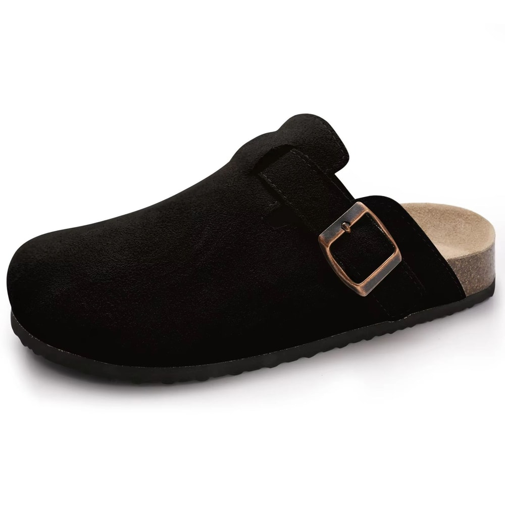 CorkEase Unisex Leather Arch Support Clogs 1