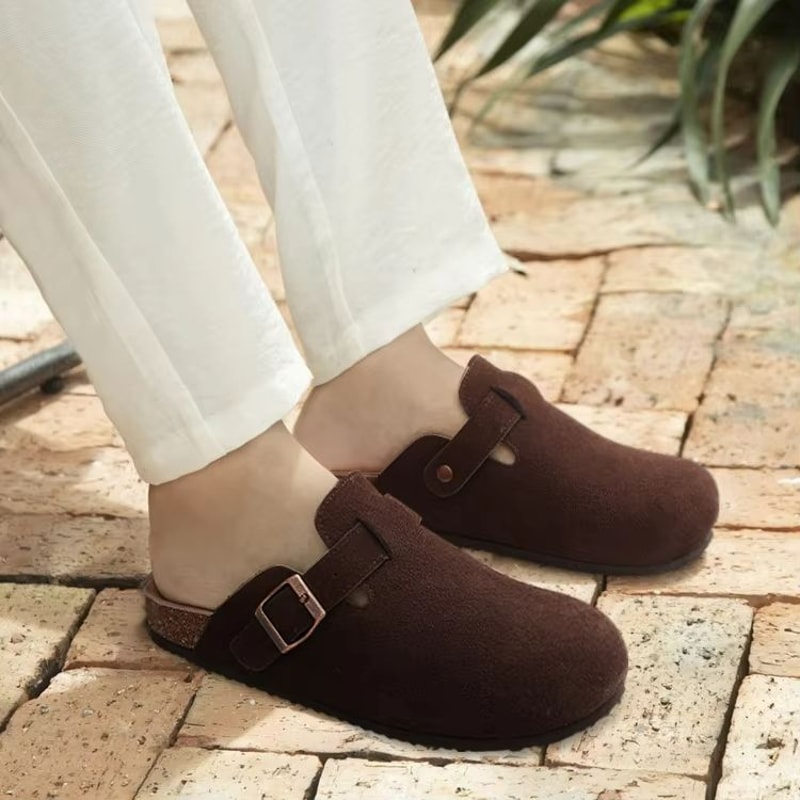 CorkEase Unisex Leather Arch Support Clogs 4