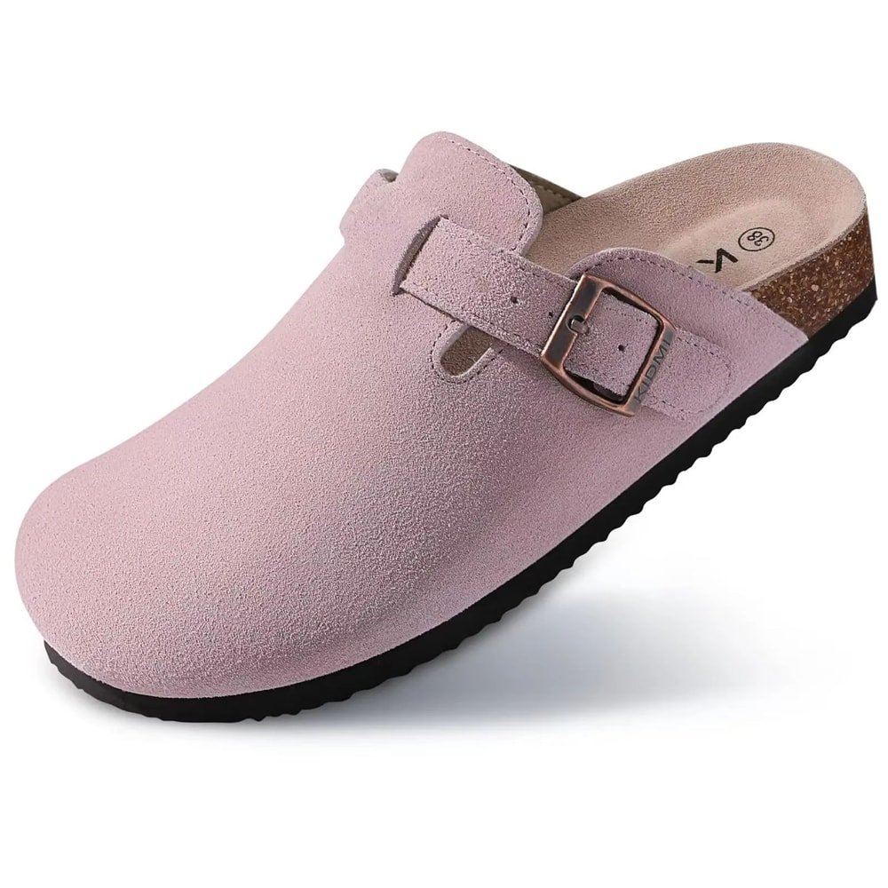 CorkEase Unisex Leather Arch Support Clogs 16
