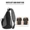Mixi USB Sling Crossbody Backpack OneShoulder Sports Bag For Men Women Students Travel 3