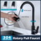 Brushed Nickel PullOut Kitchen Faucet DeckMounted Sink Tap With Stream Spray Modes For Hot And Co 2