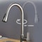 Brushed Nickel PullOut Kitchen Faucet DeckMounted Sink Tap With Stream Spray Modes For Hot And Co 3