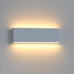 led outdoor waterproof wall light 6w 12w 24w – modern aluminum wall lamp for balcony, bedroom, living room or exterior u