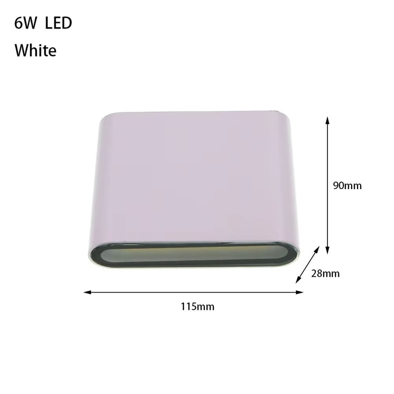 LED Outdoor Waterproof Wall Light 6W 12W 24W Modern Aluminum Wall Lamp For Balcony Bedroom Living 9