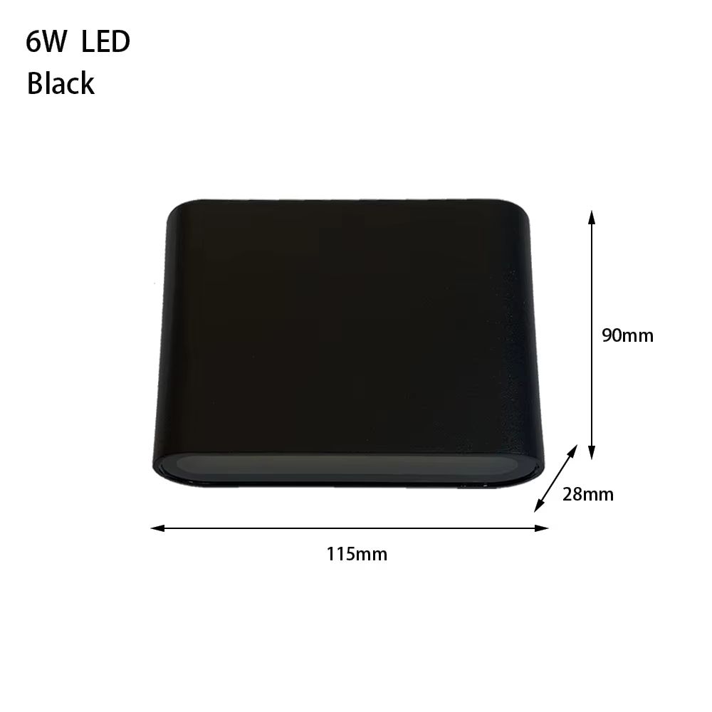 LED Outdoor Waterproof Wall Light 6W 12W 24W Modern Aluminum Wall Lamp For Balcony Bedroom Living 7