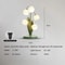 Vintage Floral Table Lamp With 5 Lily Shades G4 LED Nightstand Light For Bedroom Or Living Room In 6