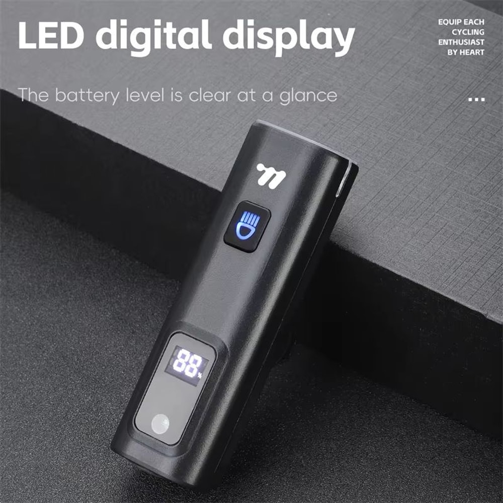 WEST BIKING Intelligent Bike Front Light 400 Lumens Smart Light Sensing Rechargeable Bicycle Headl 1